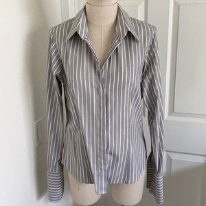 PINK button down shirt.